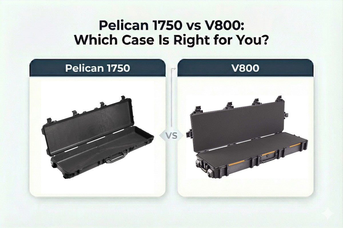 Pelican 1750 vs V800: Rifle Case Comparison Guide