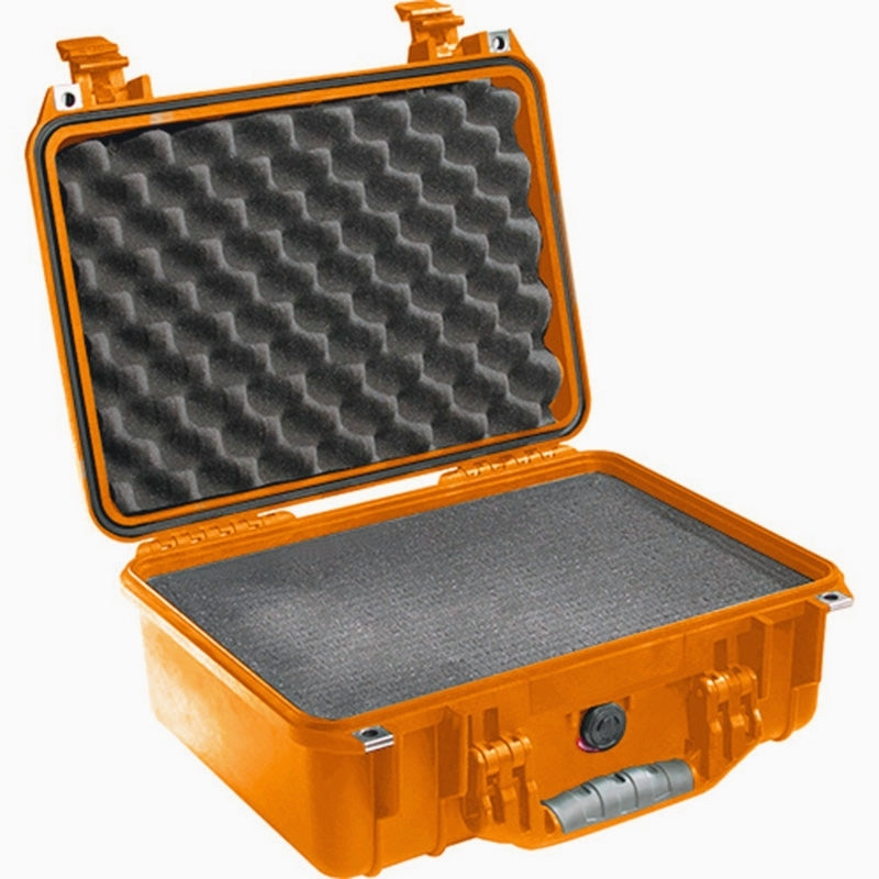 Pelican 1450 Protector Case]-Pelican-Orange-Pluck Foam-Production Case