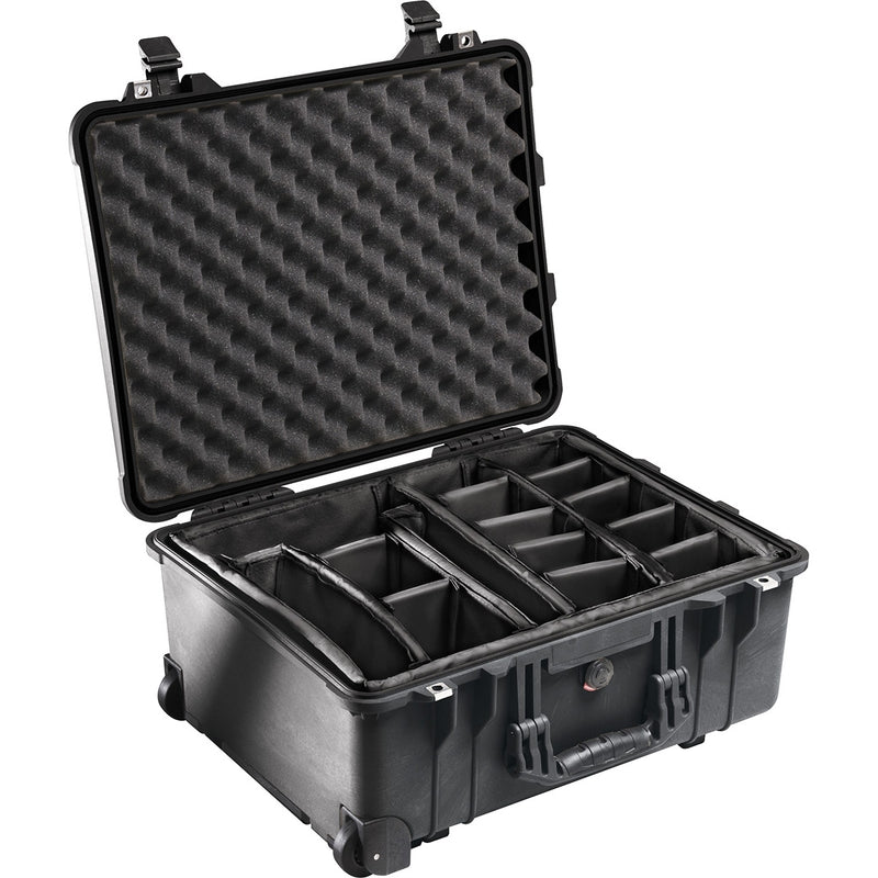 Pelican 1560 Protector Case]-Pelican-Black-Padded Divider-Production Case