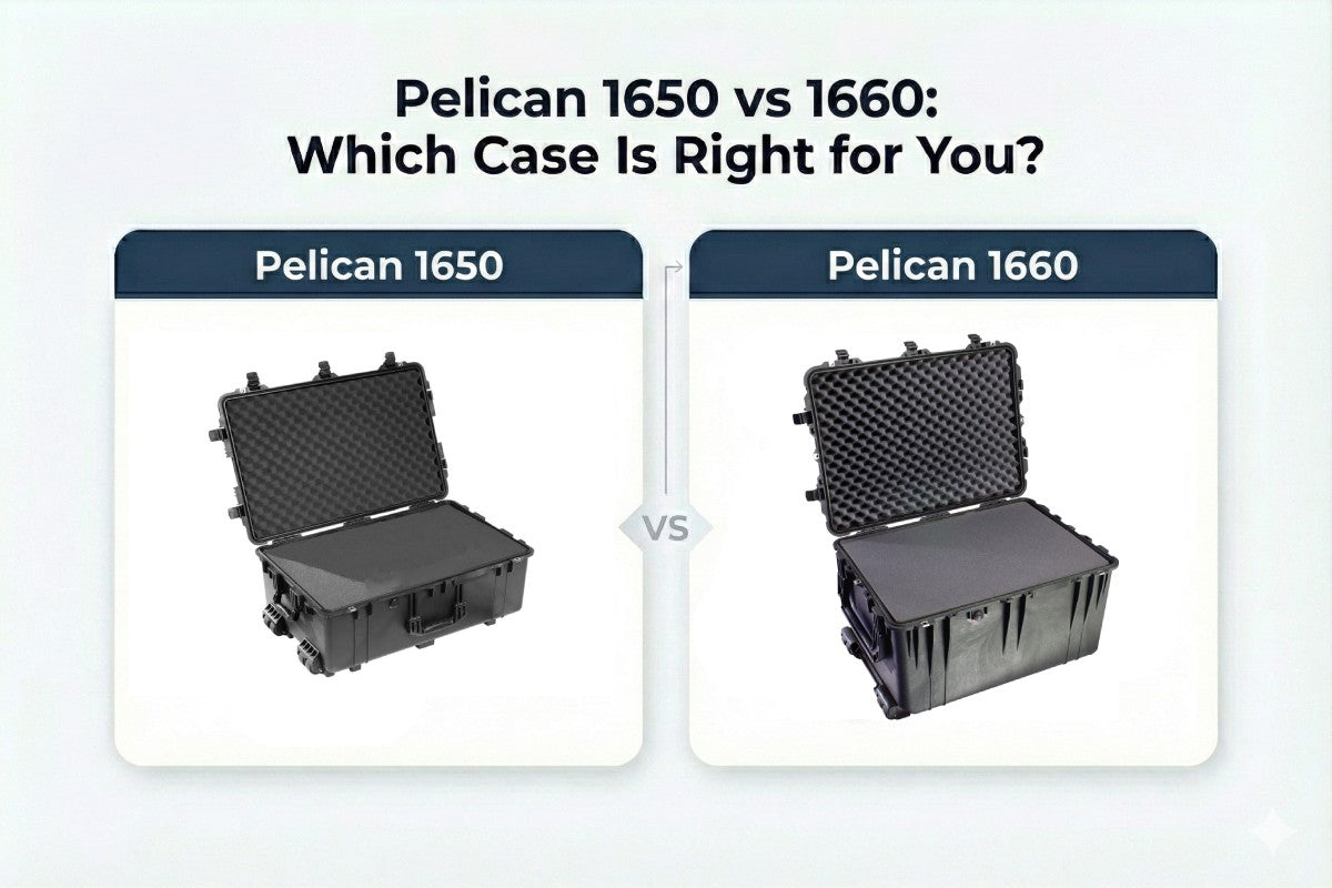 Pelican 1650 vs Pelican 1660 Size, Depth & Capacity Comparison