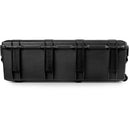 Pelican, 1726 Air, Rear view of a closed black hard case displaying sturdy hinges and a ribbed protective shell.