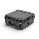 Black SKB 3i-1515-6 iSeries waterproof hard plastic utility case featuring trigger-release latches and a rubber cushion grip handle closed right