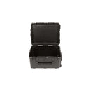 SKB iSeries 2620-13 Case - Black Case Open and empty A straight-on front perspective of the black SKB iSeries 2620-13 Case. The image highlights the deep empty base, front carry handle, and the open lid.