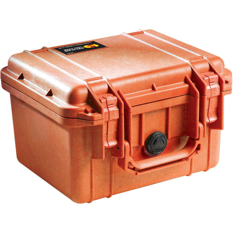 Pelican 1300 Protector Case]-Pelican-Orange-No Foam-Production Case