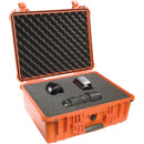 Pelican 1550 Protector Case]-Pelican-Orange-Pluck Foam-Production Case