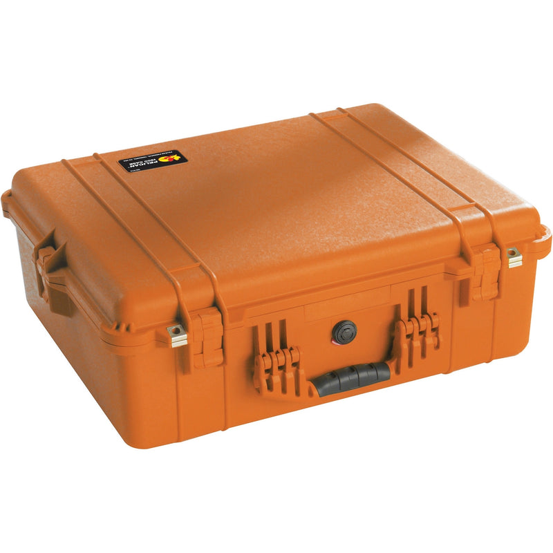 Pelican 1600 Protector Case]-Pelican-Orange-No Foam-Production Case