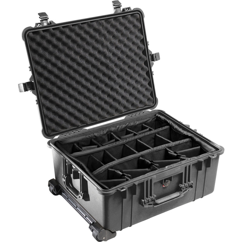 Pelican 1610 Protector Case]-Pelican-Black-Padded Divider-Production Case