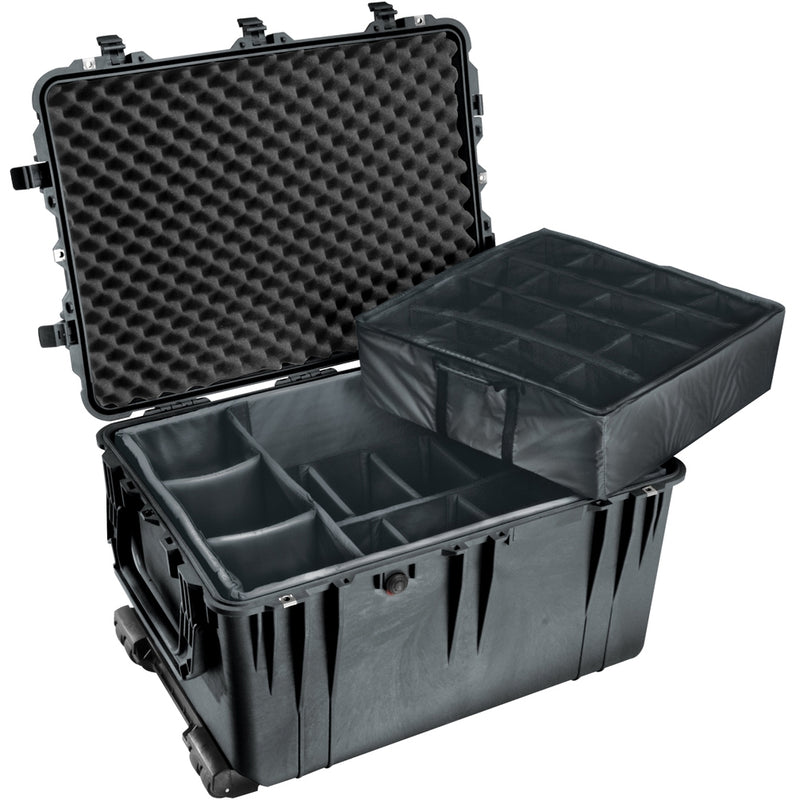 Pelican 1660 Protector Transport Case]-Pelican-Black-Padded Divider-Production Case