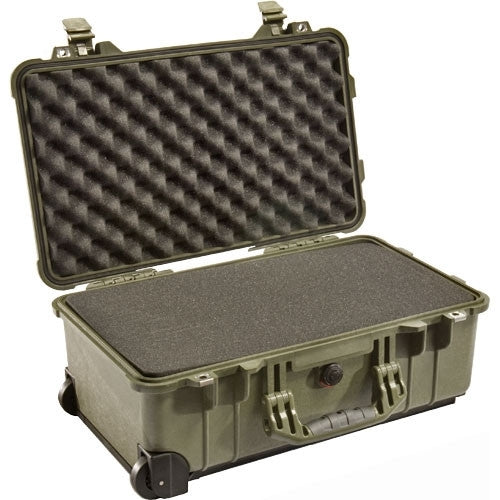 Pelican 1510 Protector Carry-On Case]-Pelican-Olive Drab-Pluck Foam-Production Case