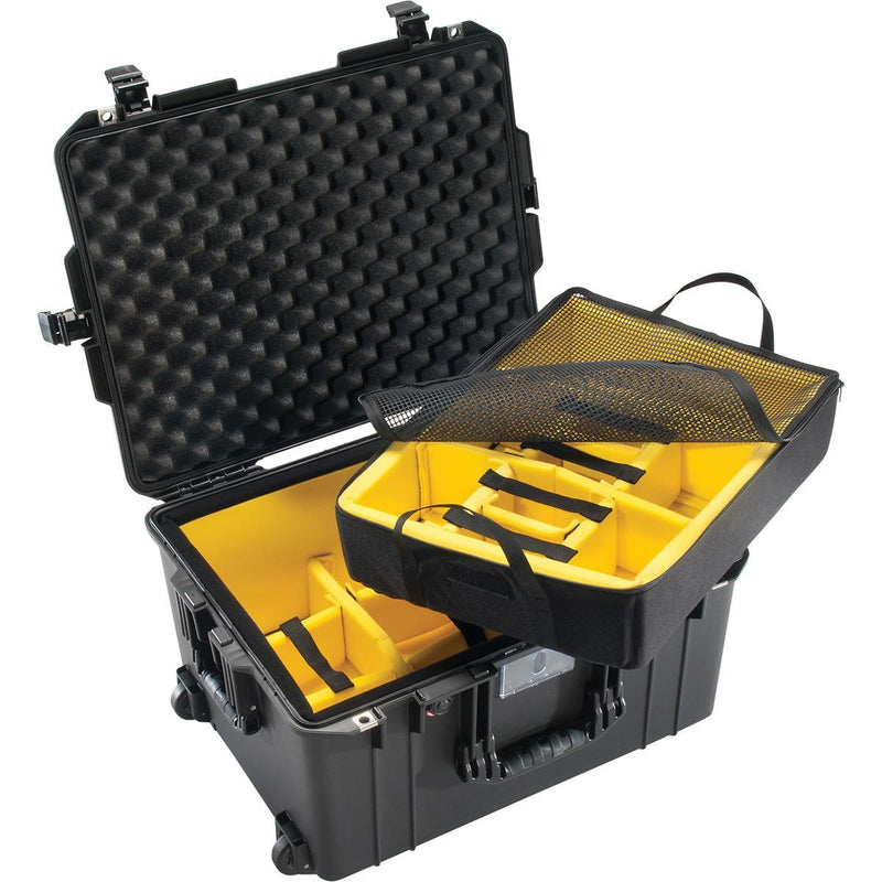 Pelican 1607 Air Case-Medium Case-Pelican-Black-Padded Divider-Production Case