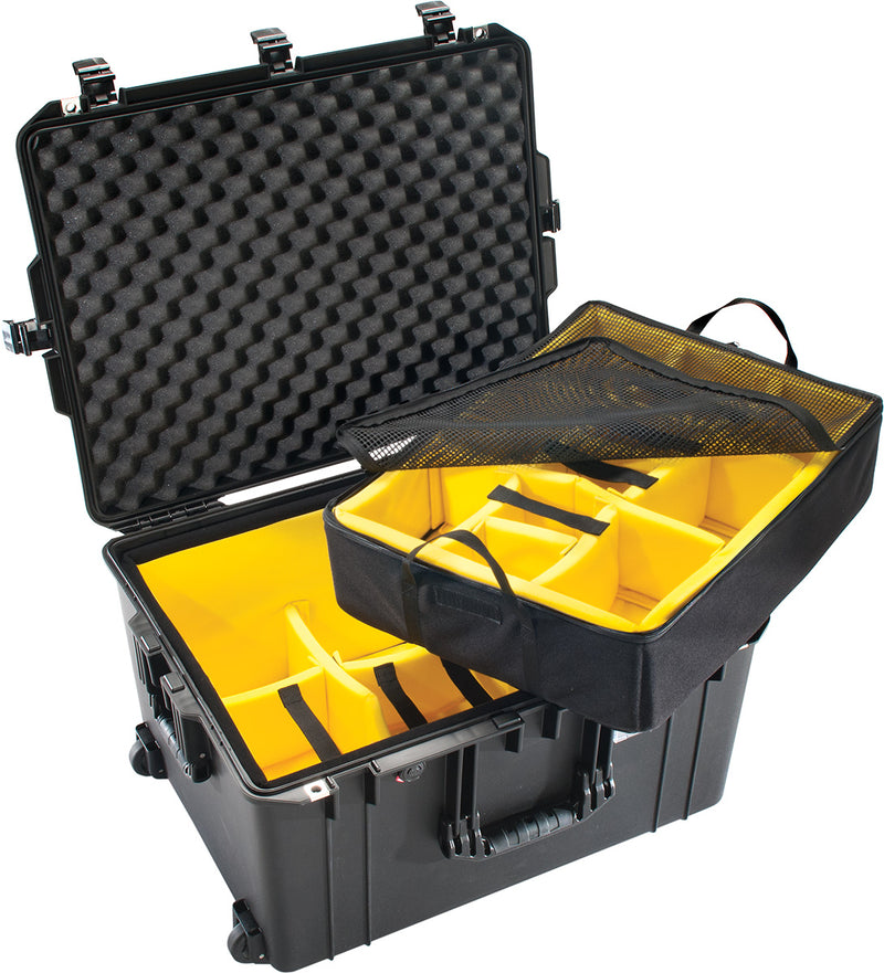 Pelican 1637 Air Case-Large Case-Pelican-Black-Padded Divider-Production Case
